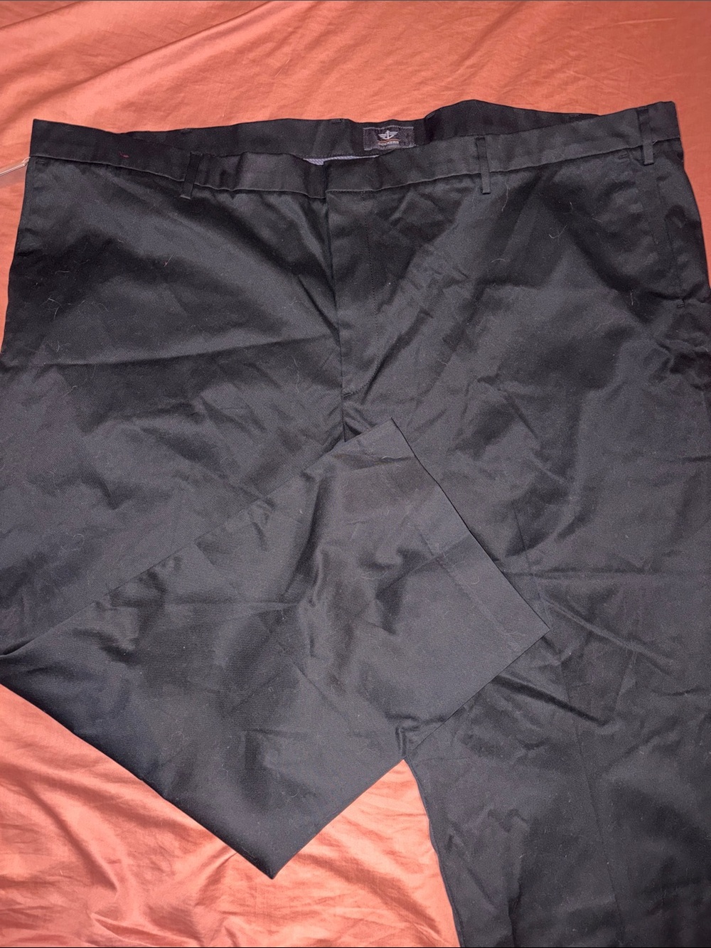 Dockers Black Flat-Front Dress pants size 54 x 28